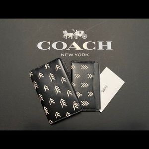 Coach Men’s Black Card Wallet and ID Wallet